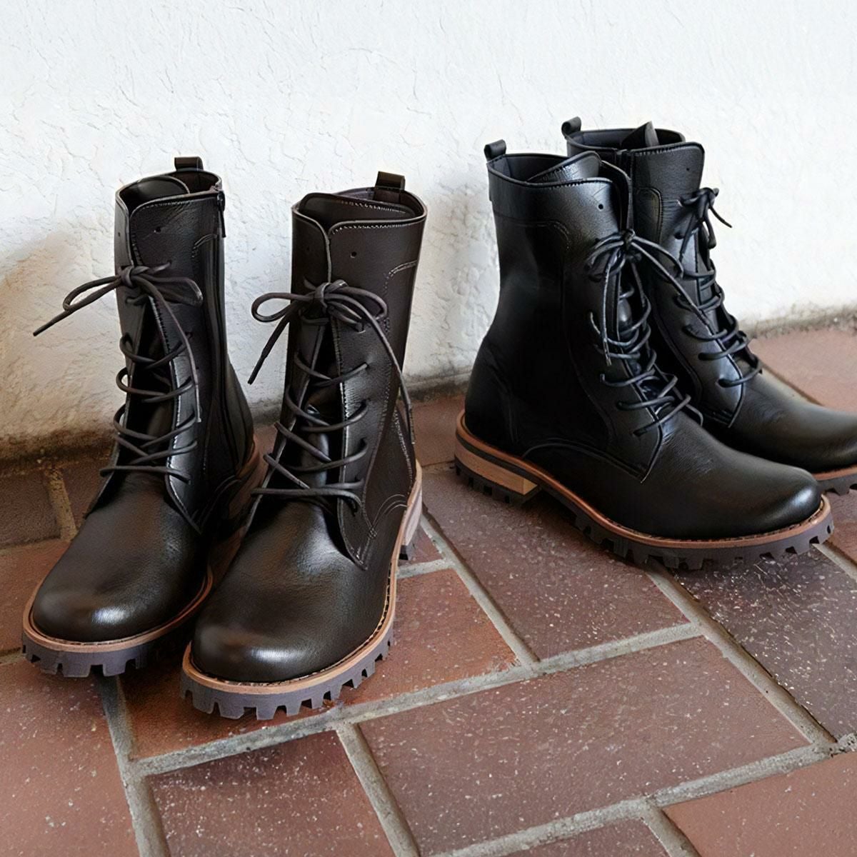 レースアップブーツ 【プレーンタイプ】 編み上げブーツ ワークブーツ