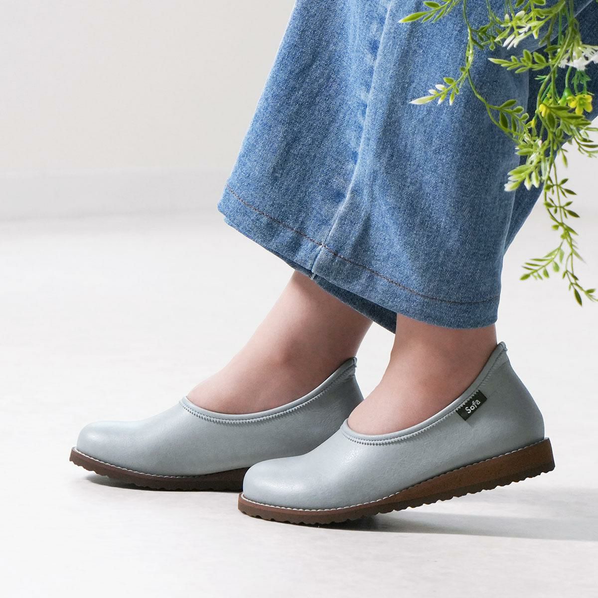 幅広特注】コンフォートシューズ スリッポン カジュアル バレエ