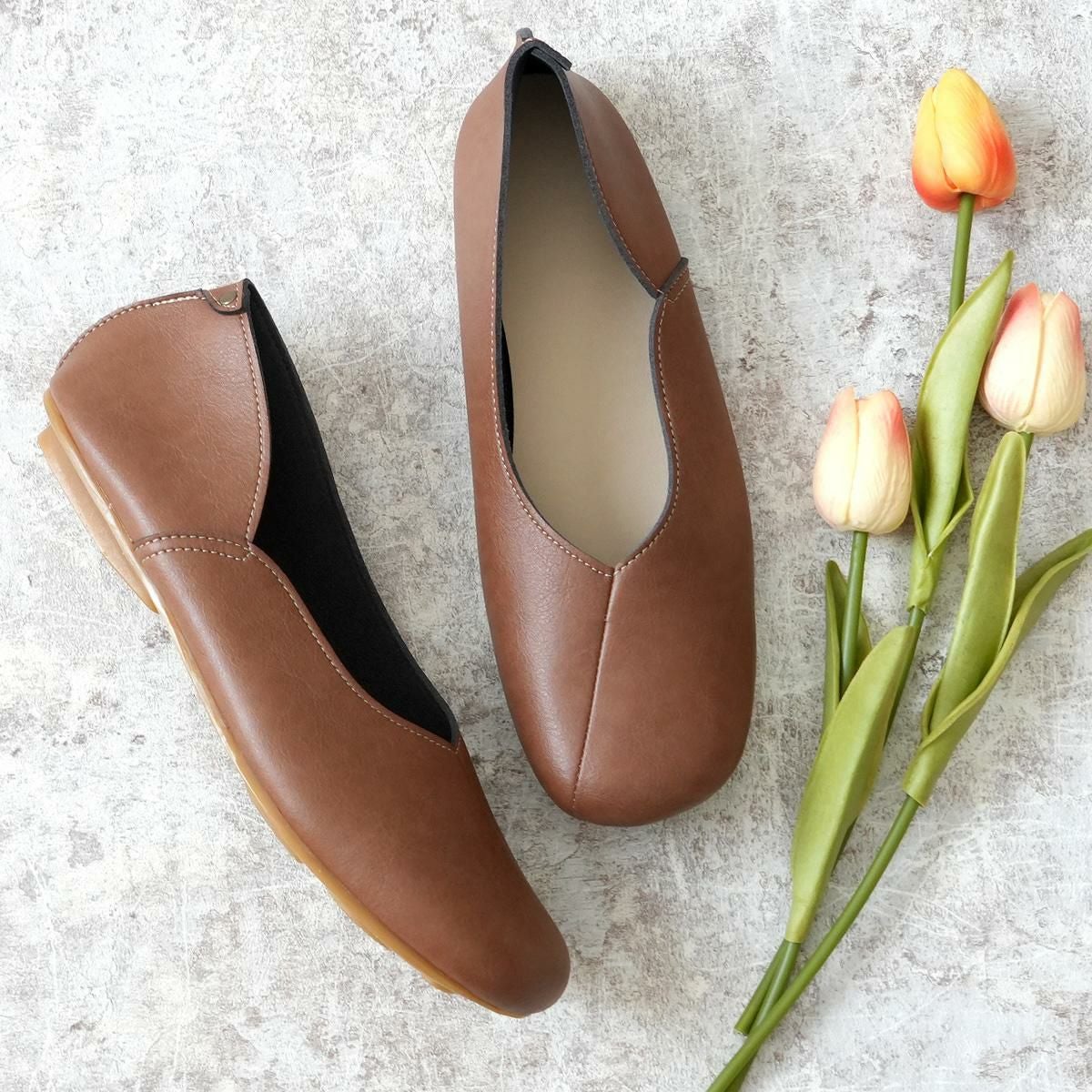 幅広特注】 バレエシューズ レディース 黒 歩きやすい フラット