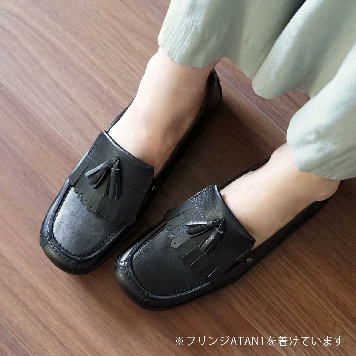新品 ベル＆ソファ モカシン シューズ カジュアル コンビ配色 カーキ 
