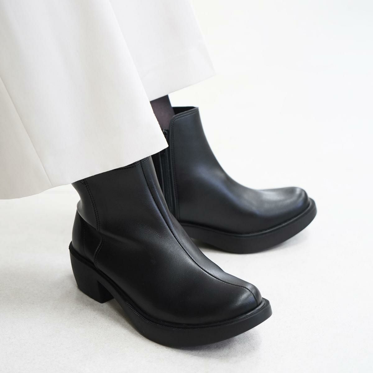 ショートブーツ 厚底 レディース 歩きやすい チェルシーブーツ