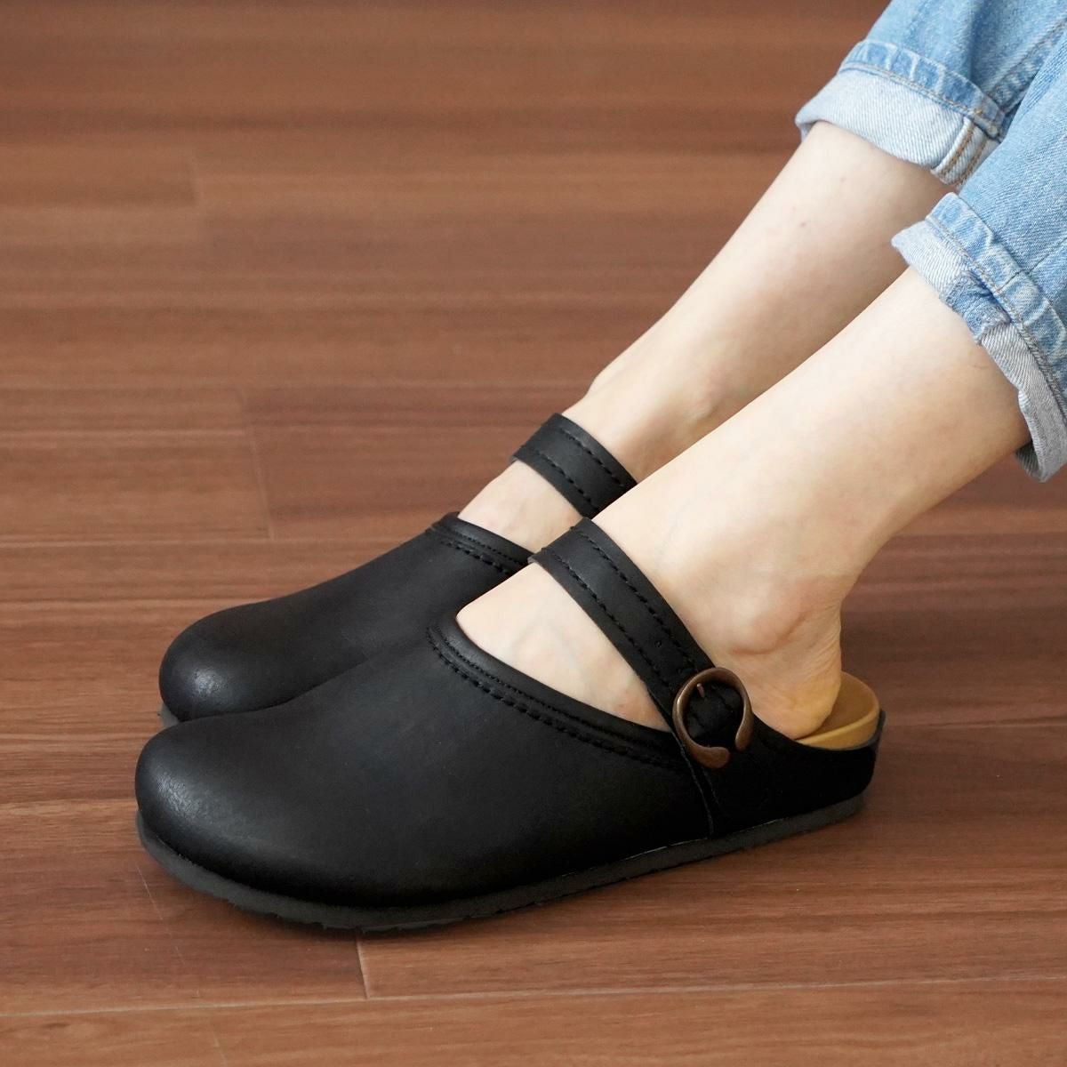スムースサボ コンフォートシューズ スリッポン サボサンダル 日本製