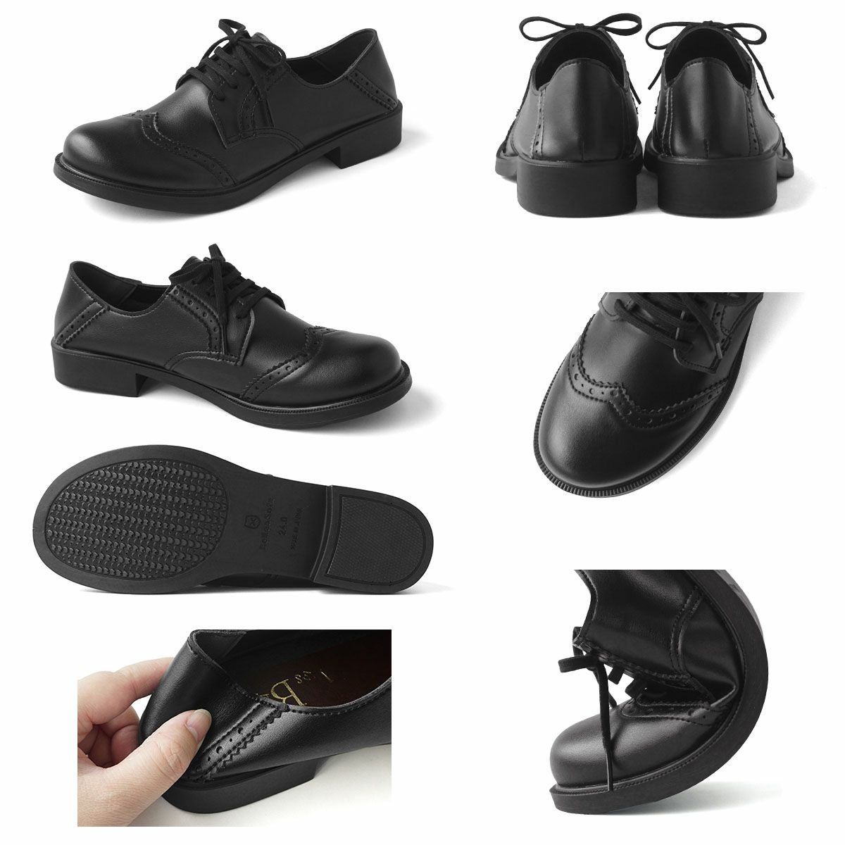 メダリオン マニッシュシューズ レースアップ 紐靴 軽量 歩きやすい