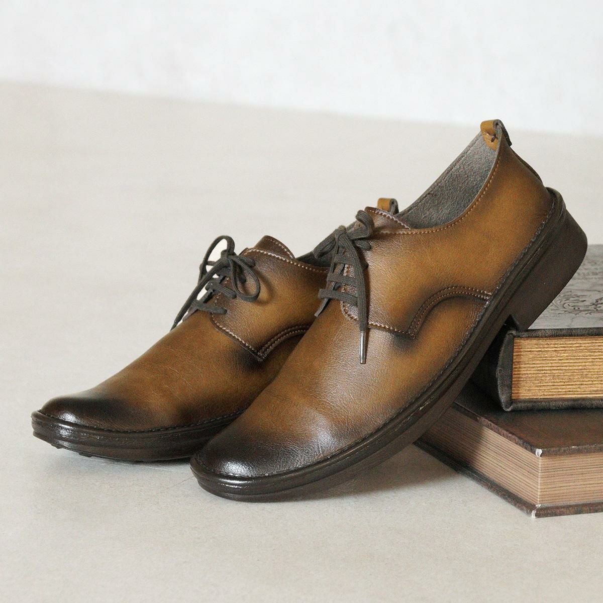 グッドデザイン賞受賞】 手染めヴィンテージシューズ レースアップ