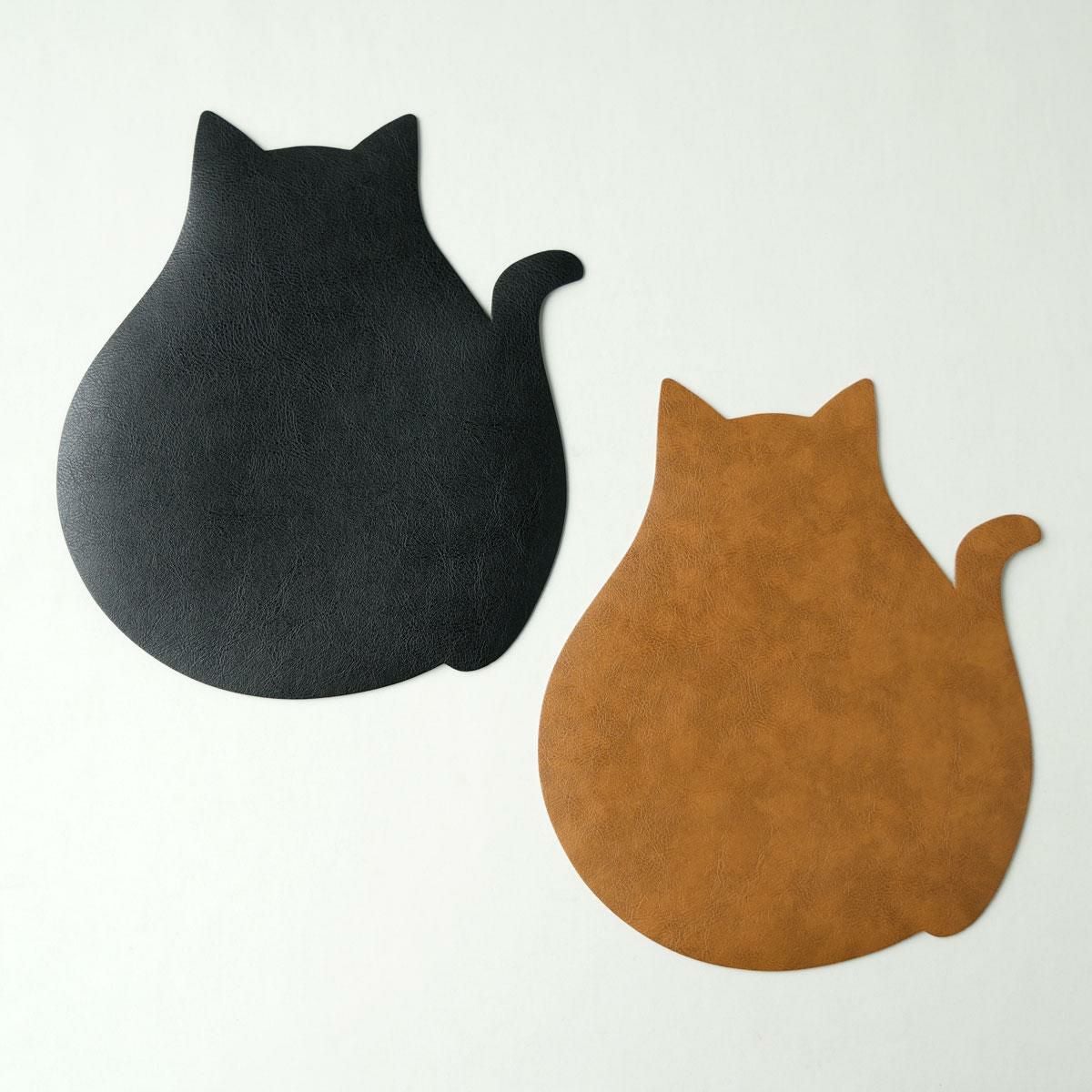 マウスパッド 猫 ねこ ネコ 可愛い アニマル コースター ランチョン