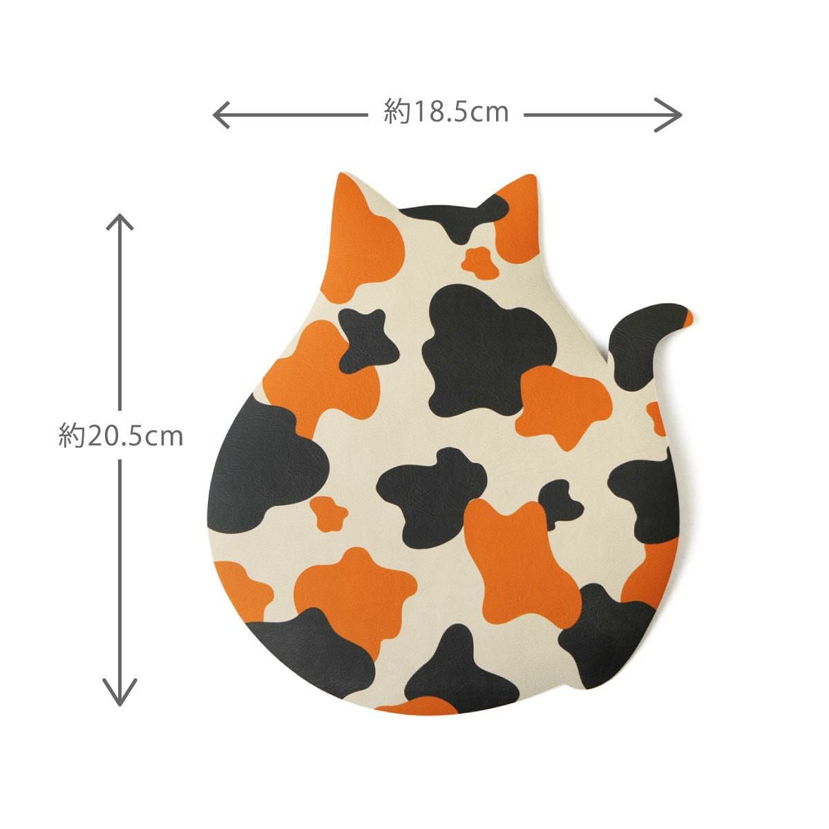 マウスパッド 三毛猫 ミケ ねこ ネコ アニマル コースター ランチョン