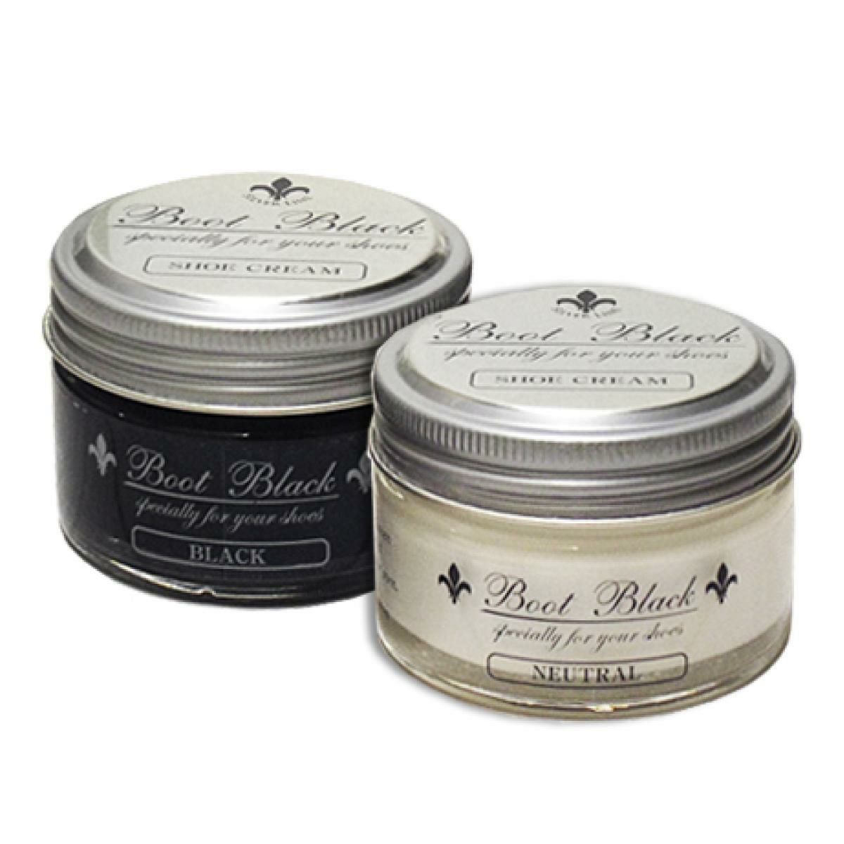 ブートブラックシルバーライン ビン入り靴クリーム 靴墨 黒
