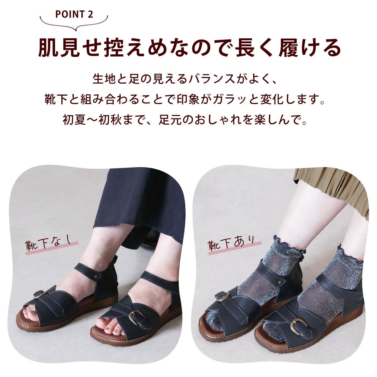 幅広特注】フラットサンダル レディース 歩きやすい 痛くない 柔らかい