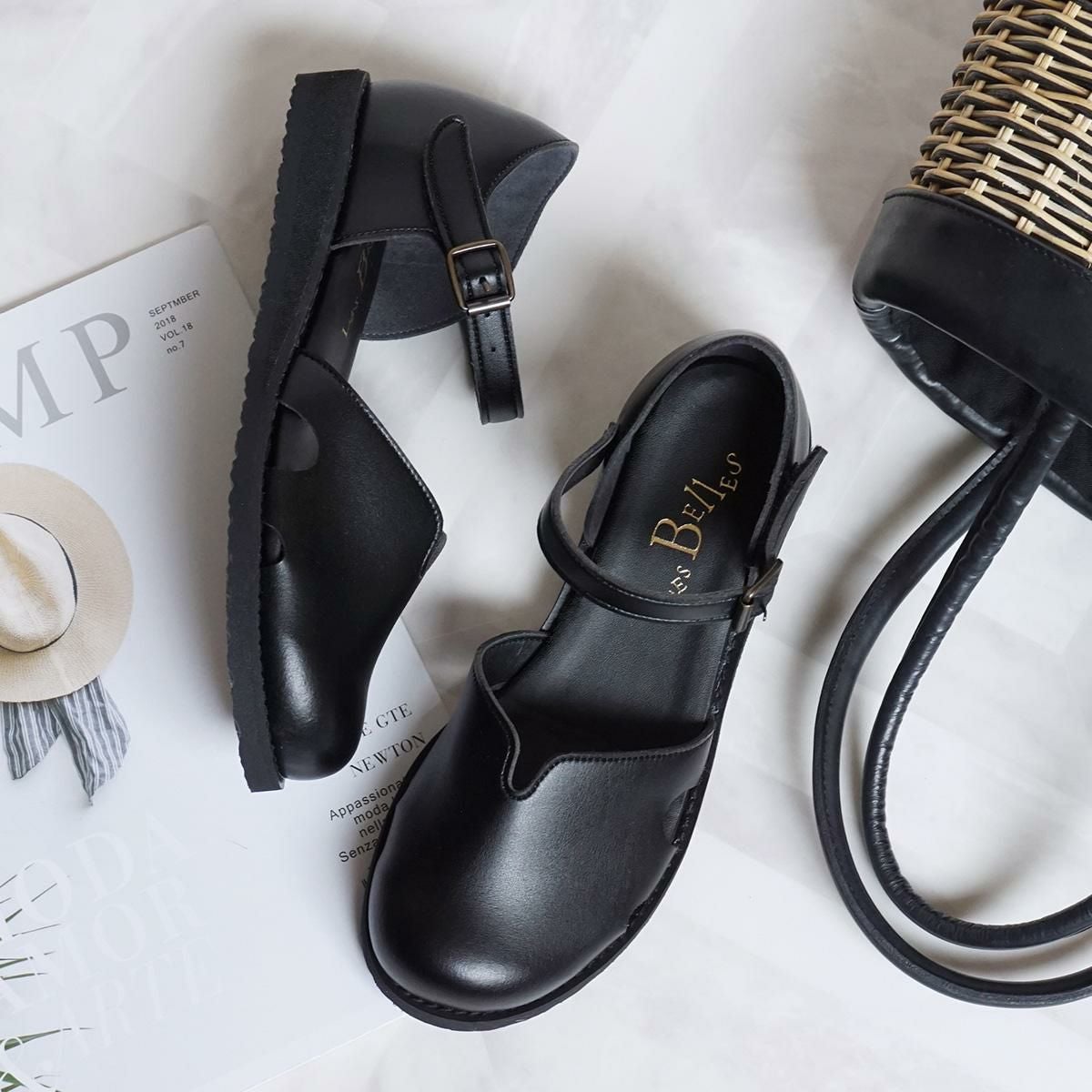 幅広特注】ストラップシューズ セパレートシューズ サンダル パンプス